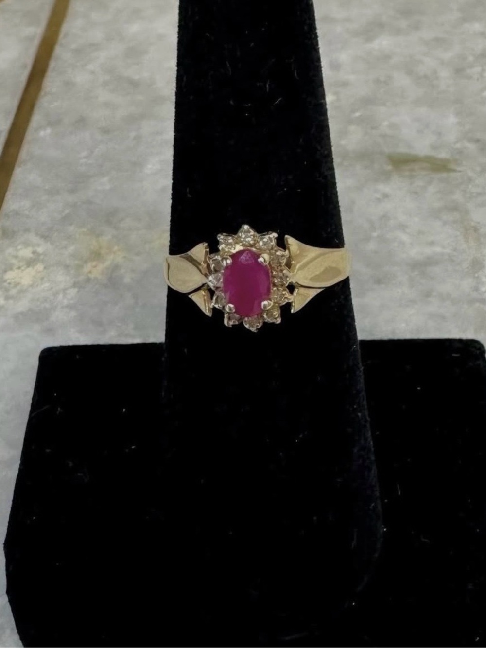 Vintage Natural Ruby & Diamond Ring